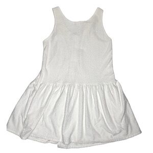 Vintage Terry Cloth Beach Swim Cover-Up Tank Top Dress with Pockets Sz Med